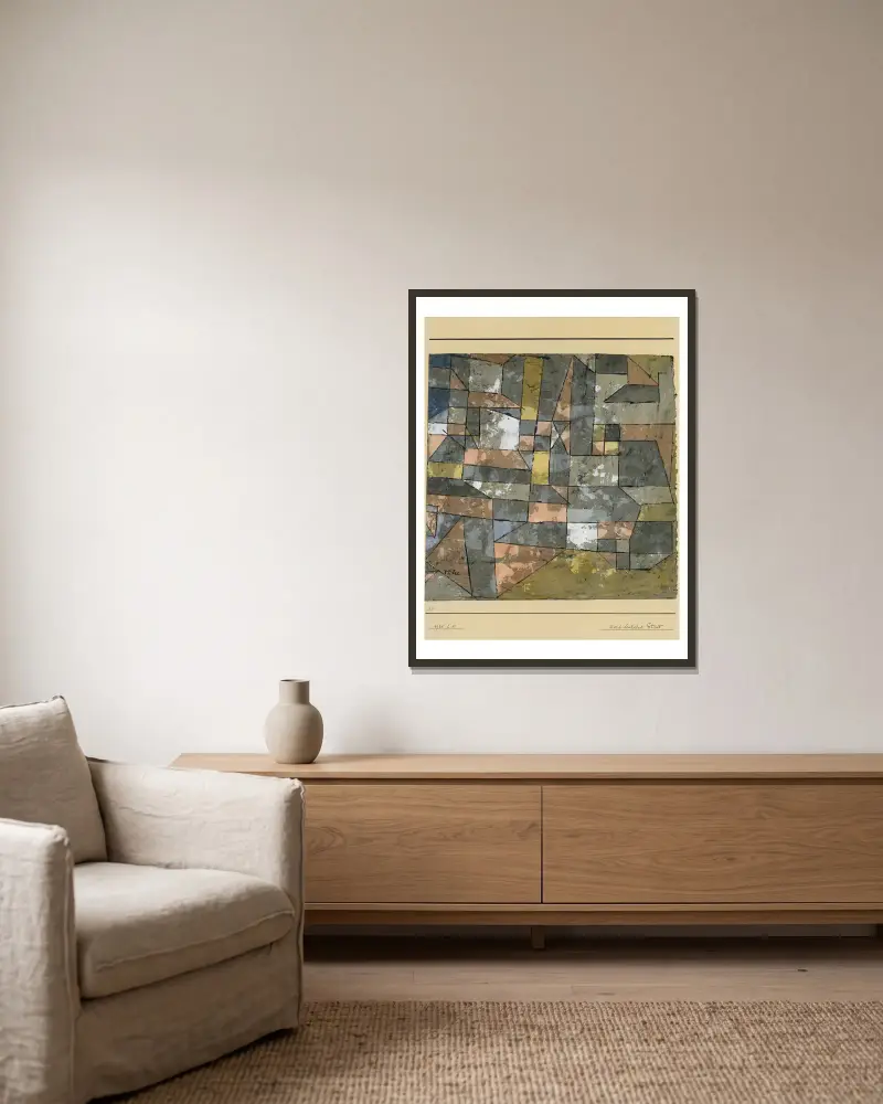 Północnoniemiecki, Paul Klee w ramie na ścianie