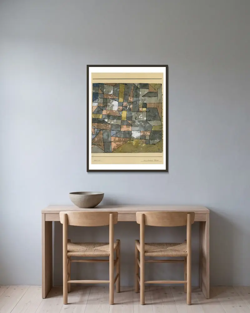 Północnoniemiecki, Paul Klee w ramie na ścianie