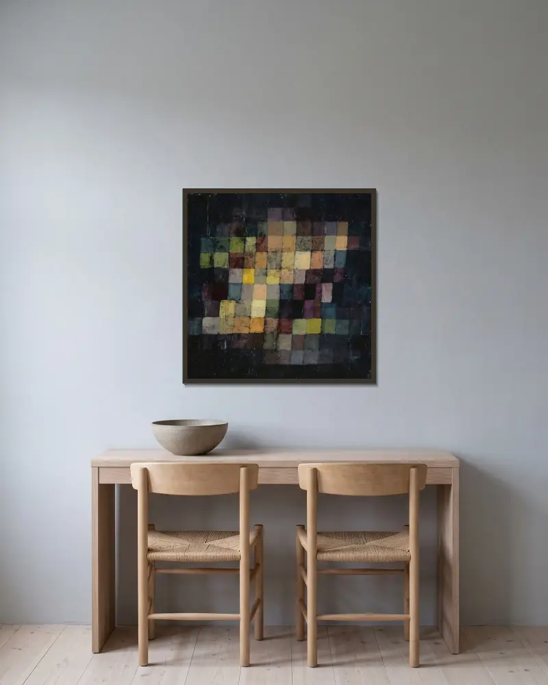 Starý zvuk, Paul Klee v rámu na stěně