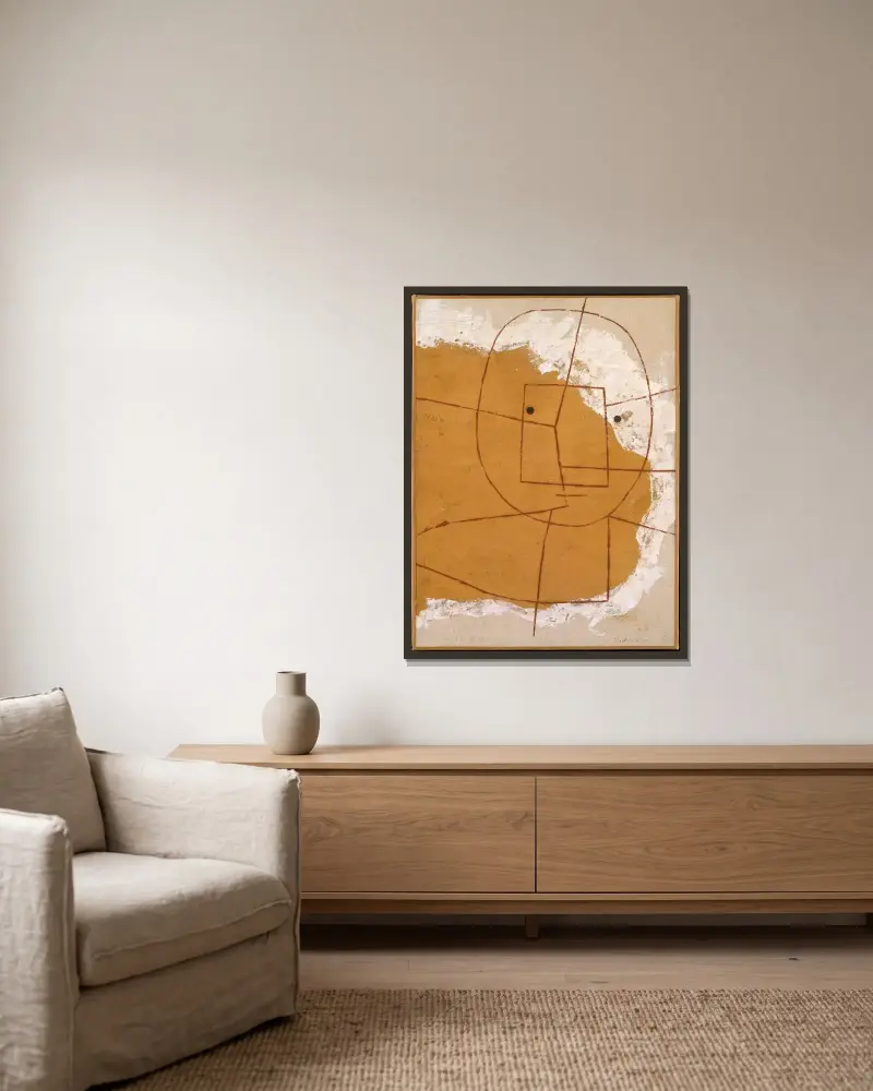 Einer, der versteht von Paul Klee gerahmt an einer Wand