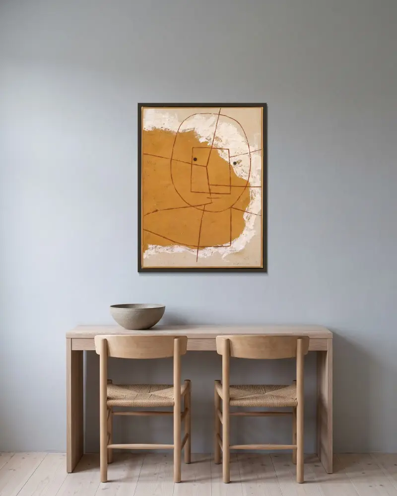Einer, der versteht von Paul Klee gerahmt an einer Wand