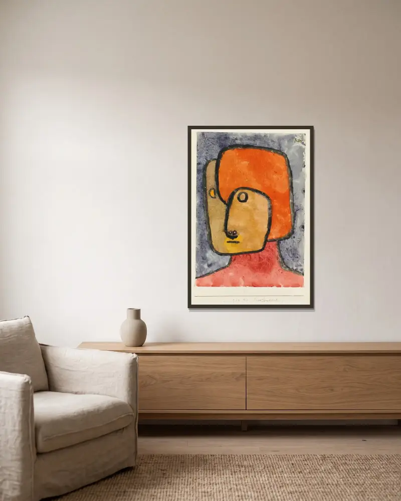 Pretendent, Paul Klee v rámu na stěně