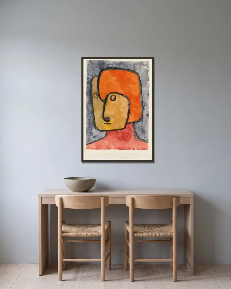 Pretendent, Paul Klee v rámu na stěně