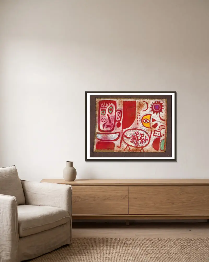 Rausch, Paul Klee v rámu na stěně
