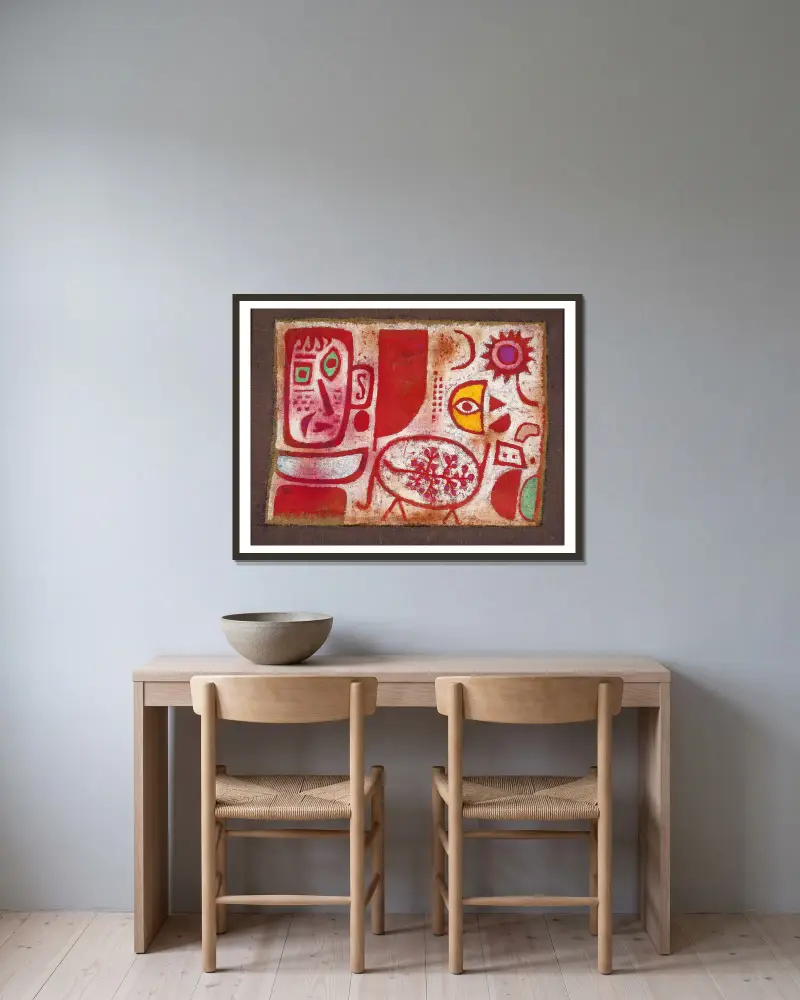 Rausch, Paul Klee v rámu na stěně