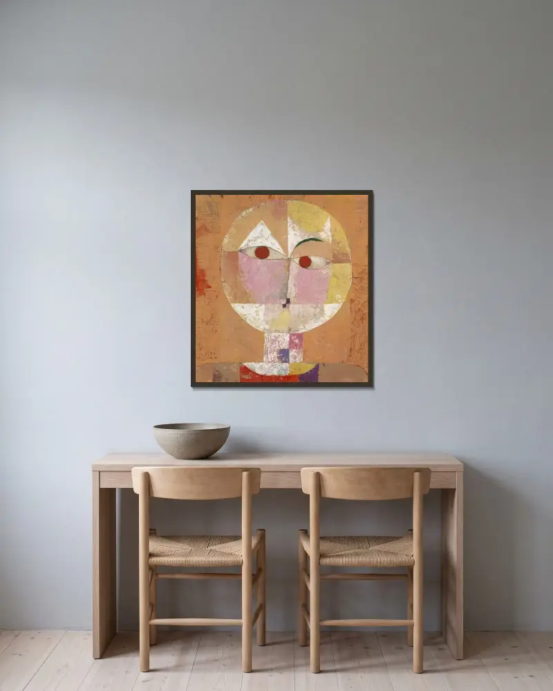 Senecio (Záhy zestárlý), Paul Klee v rámu na stěně
