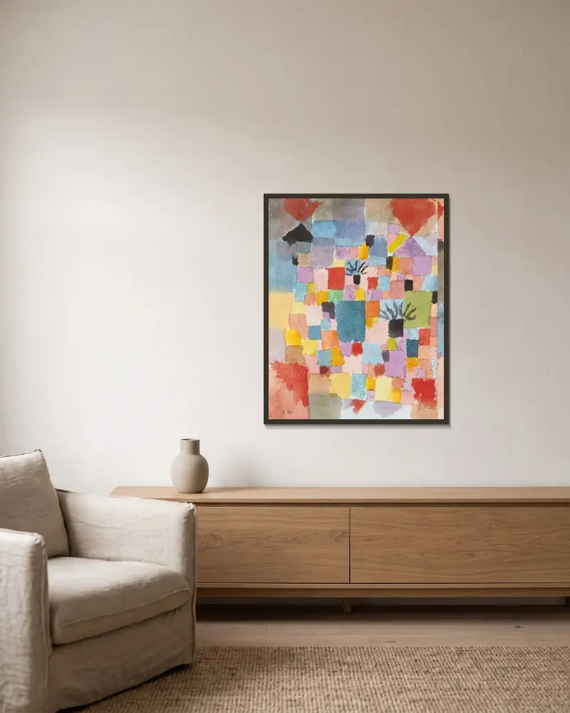 Południowe ogrody, Paul Klee w ramie na ścianie