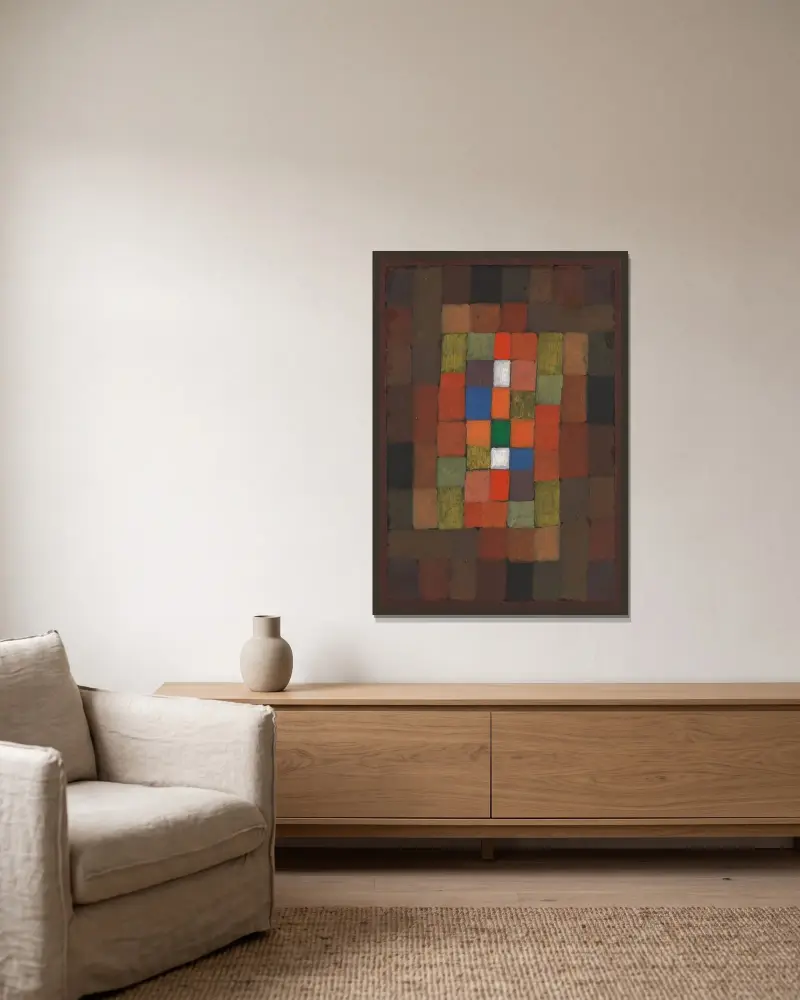 Statická-dynamická gradace, Paul Klee v rámu na stěně
