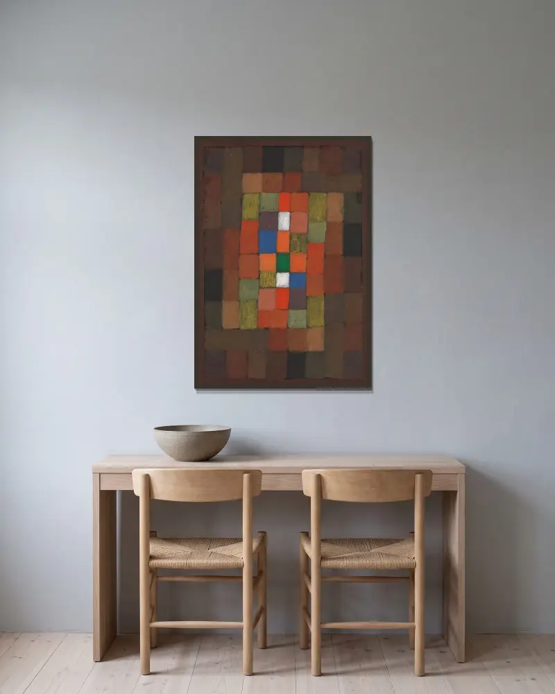 Statická-dynamická gradace, Paul Klee v rámu na stěně