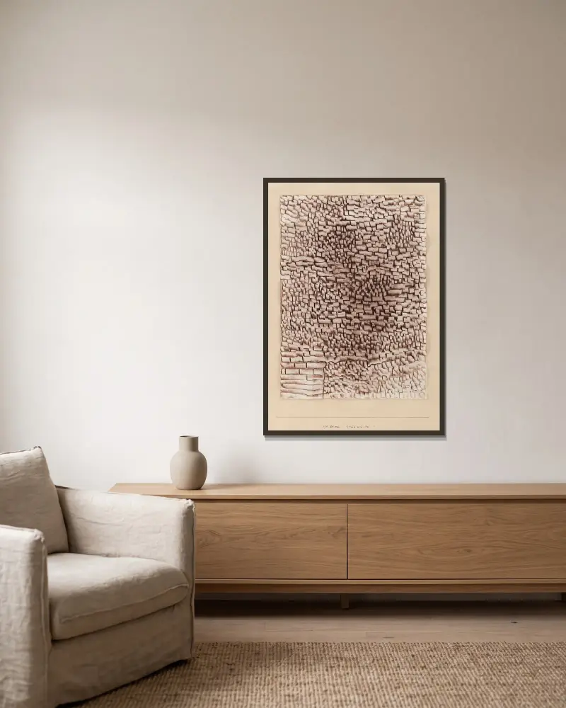Kamenná poušť, Paul Klee v rámu na stěně