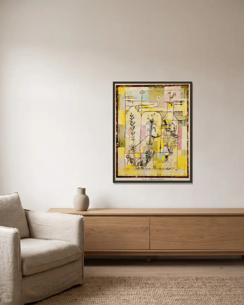 Tale à la Hoffmann, Paul Klee v rámu na stěně