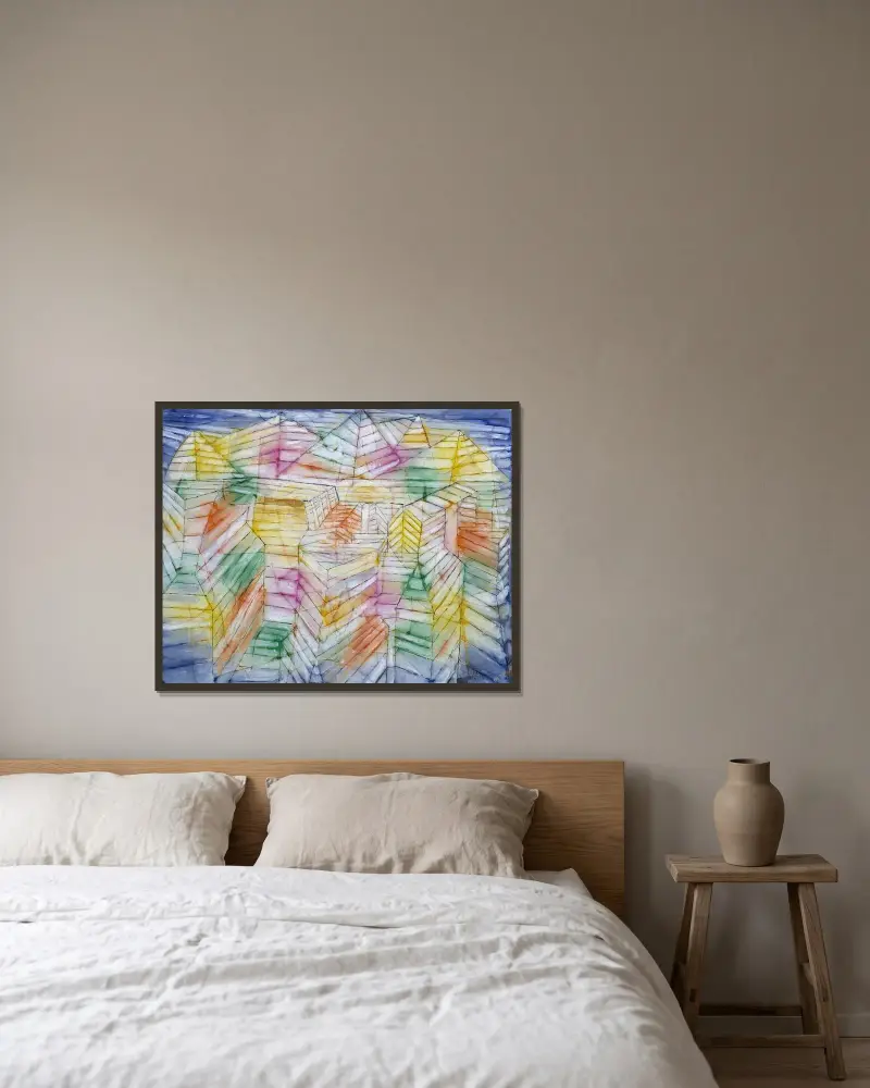 Stavební konstrukce hory, Paul Klee v rámu na stěně