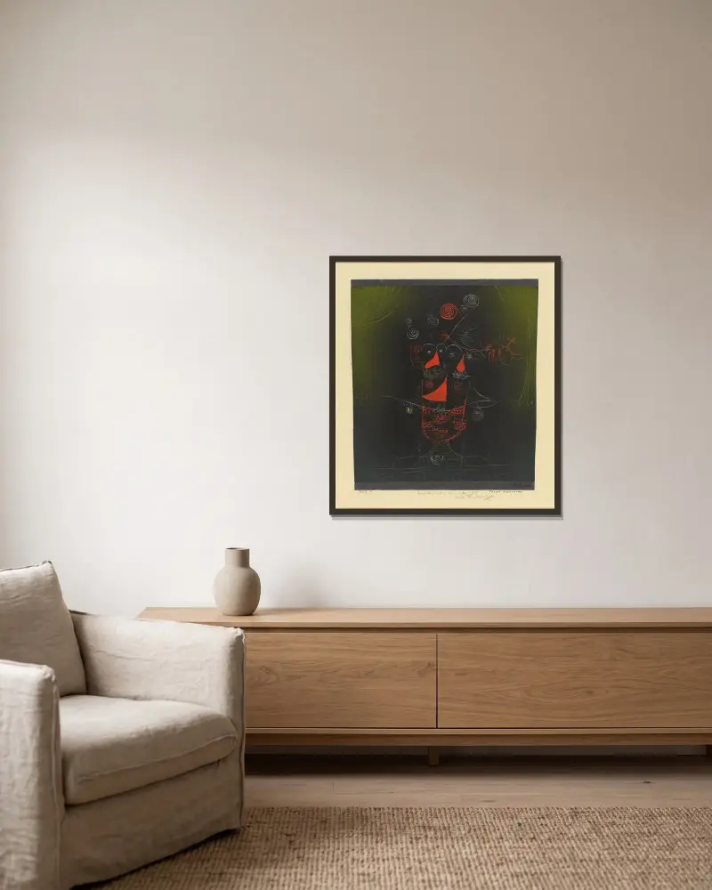 Trojitá loutka, Paul Klee v rámu na stěně