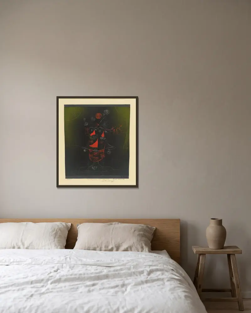Trojitá loutka, Paul Klee v rámu na stěně