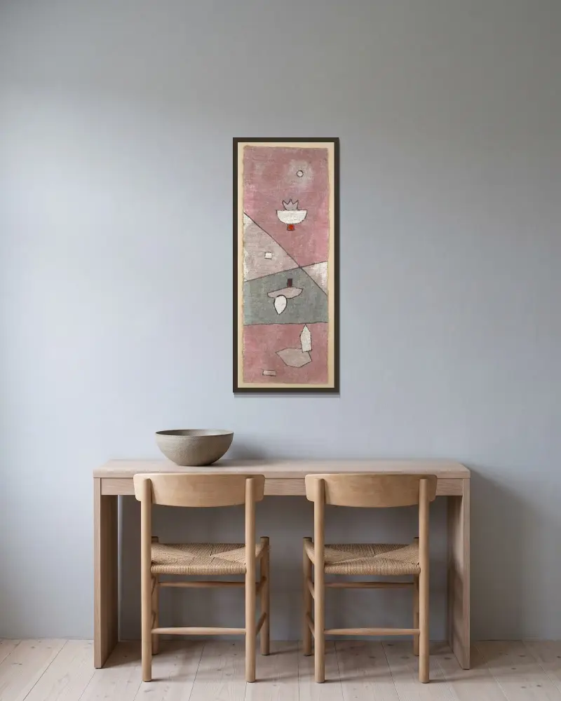 Vegetabilische Analyse von Paul Klee gerahmt an einer Wand