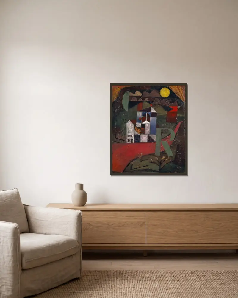 Villa R, Paul Klee v rámu na stěně