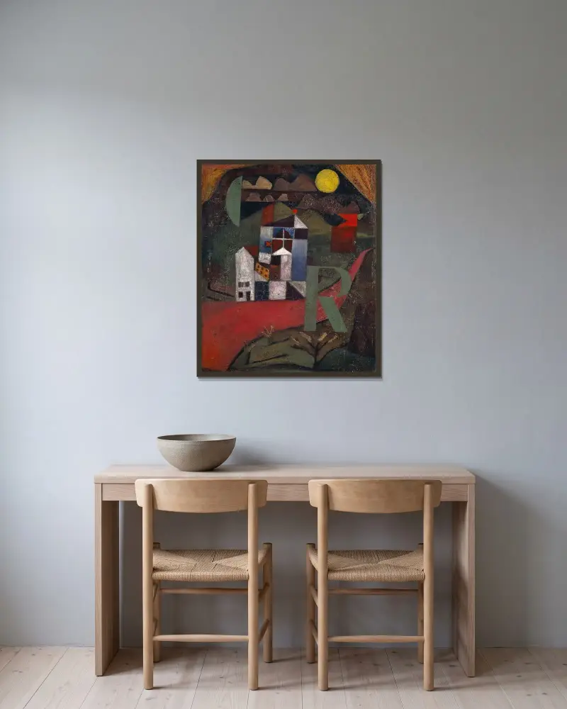 Villa R, Paul Klee v rámu na stěně