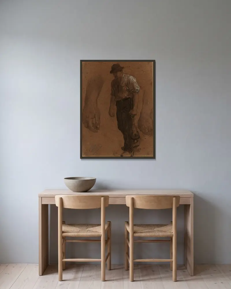 Egoutier, Jean-Paul Laurens v rámu na stěně