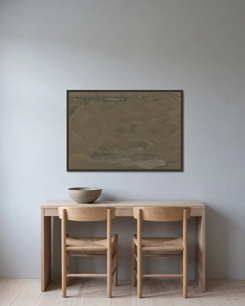 Granátový kráter, Paul Nash v rámu na stěně