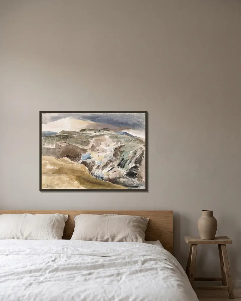 Obraz jelenia, Paul Nash w ramie na ścianie
