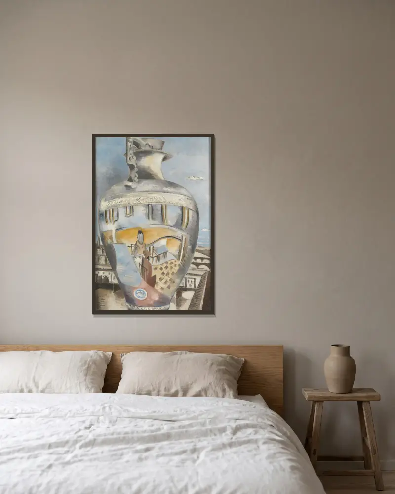 Souvenir of Florence av Paul Nash inramad på en vägg