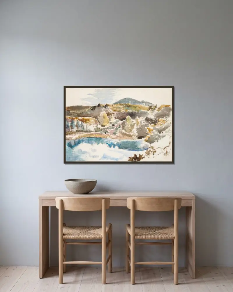 Niebieska toń, Paul Nash w ramie na ścianie
