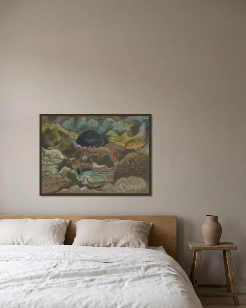 Udręczona ziemia (Błoto), Paul Nash w ramie na ścianie
