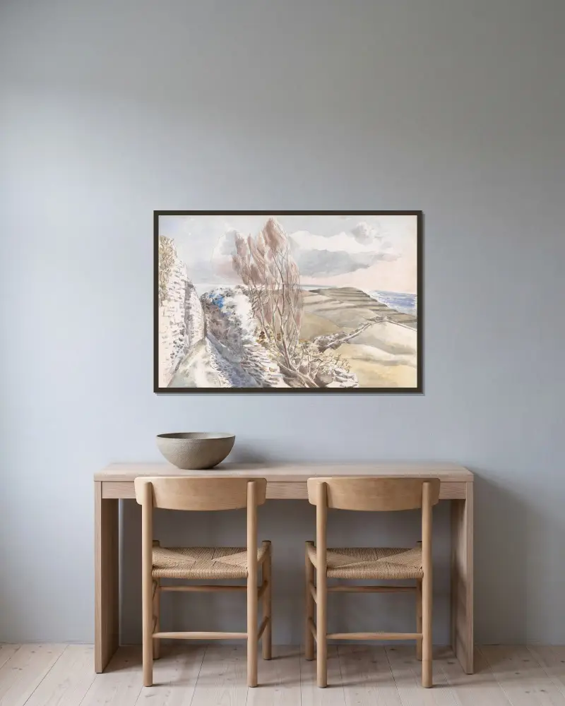 Worth Matravers, Dorset von Paul Nash gerahmt an einer Wand