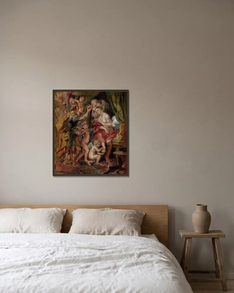 Aleksander i Roksana, Peter Paul Rubens w ramie na ścianie