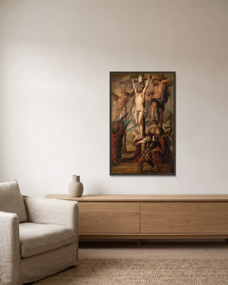 Kalvárie, Peter Paul Rubens v rámu na stěně