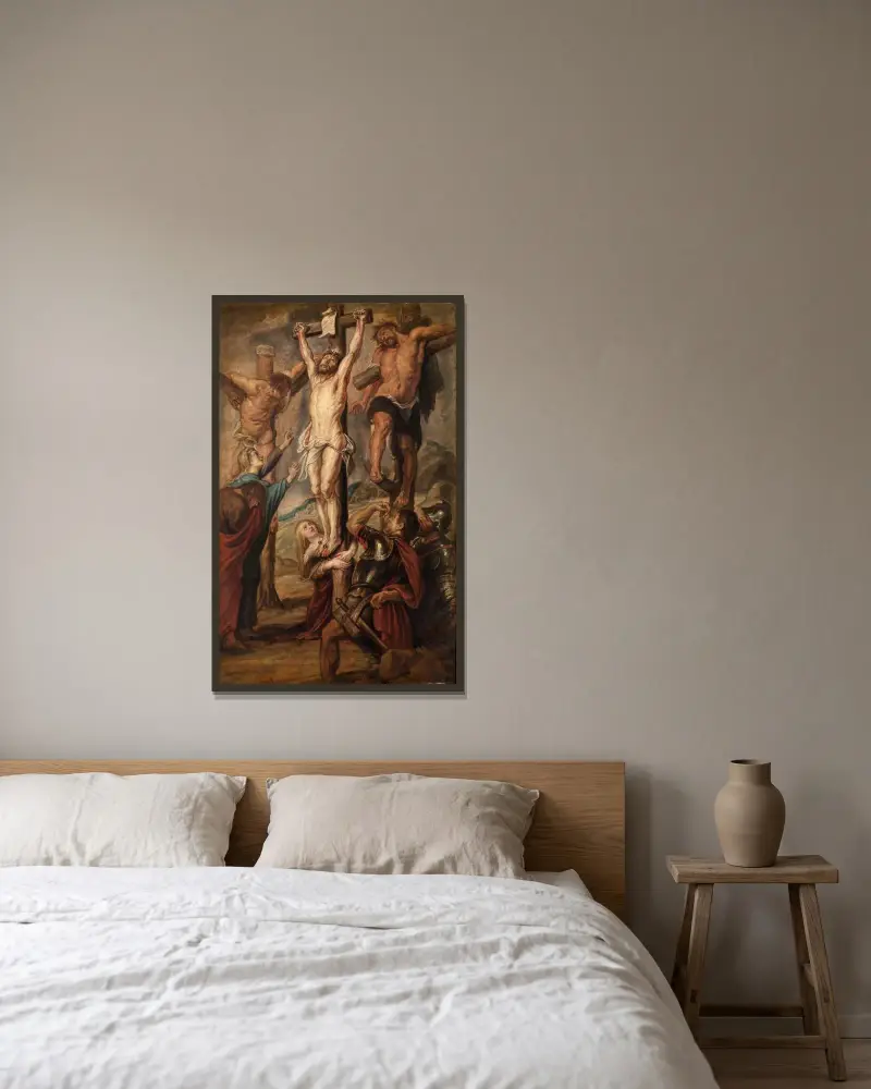 Kalvárie, Peter Paul Rubens v rámu na stěně