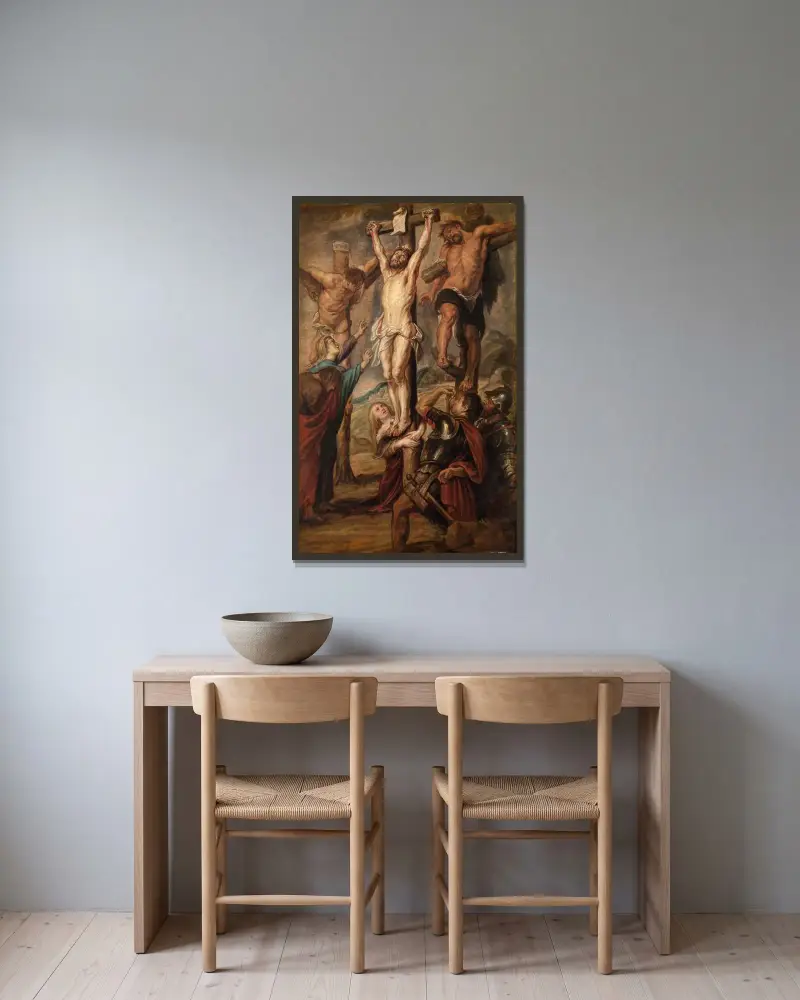 Kalvárie, Peter Paul Rubens v rámu na stěně
