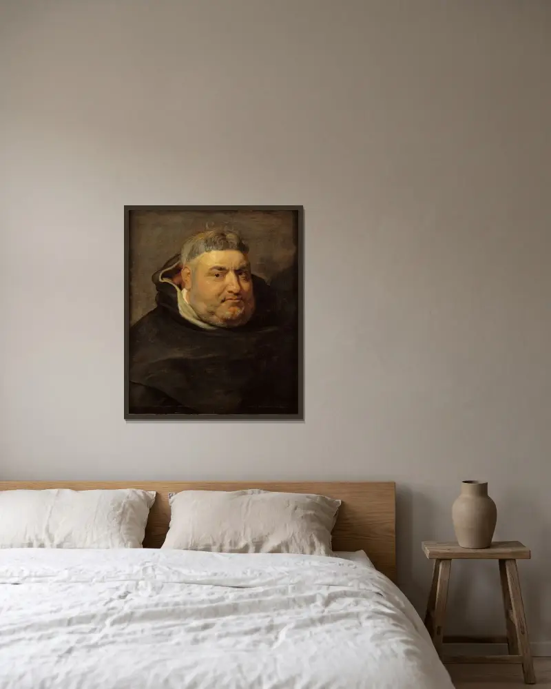 Dominican friar av Peter Paul Rubens inramad på en vägg