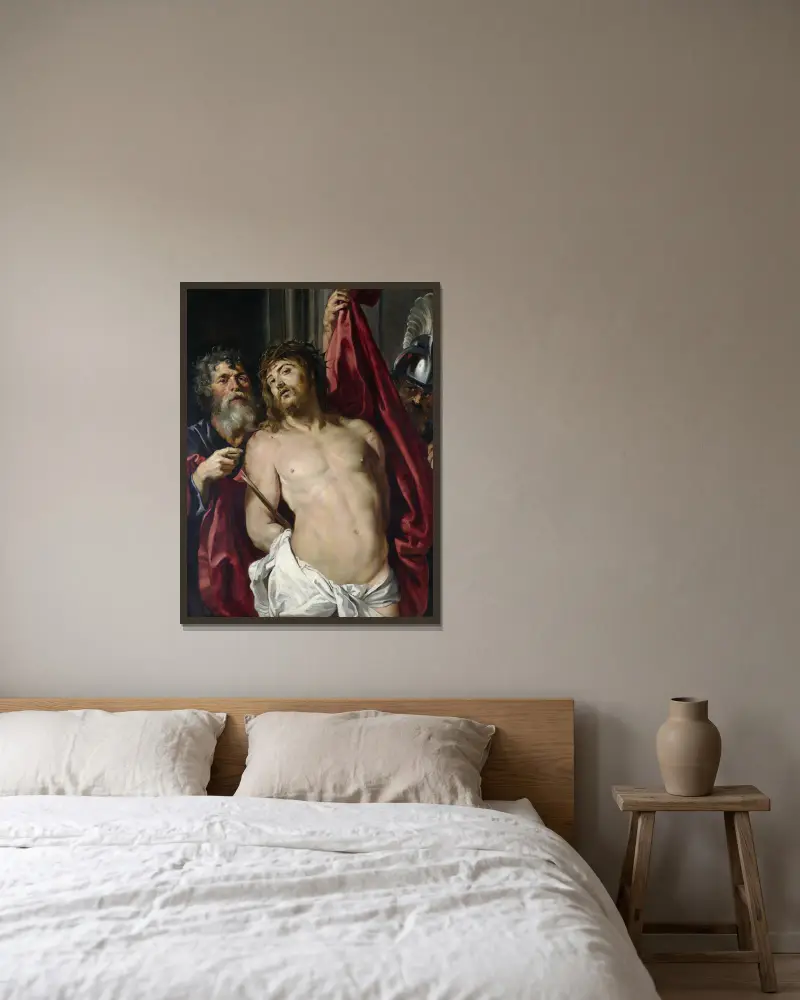 Ecce homo von Peter Paul Rubens gerahmt an einer Wand