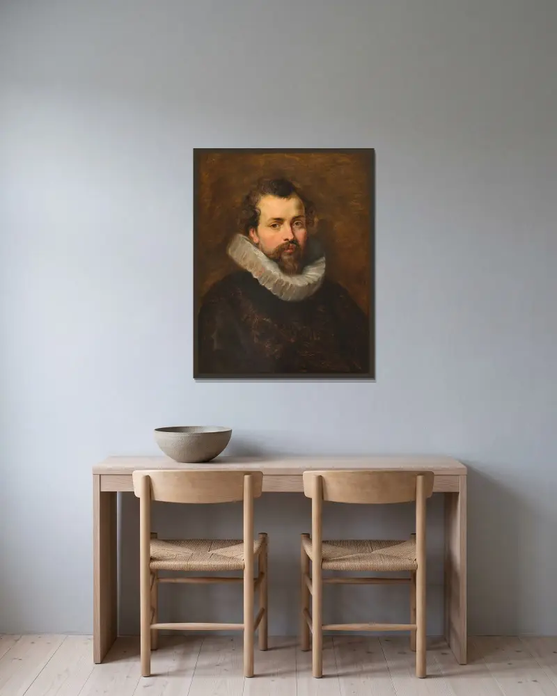 Philippe Rubens, konstnärens bror av Peter Paul Rubens inramad på en vägg