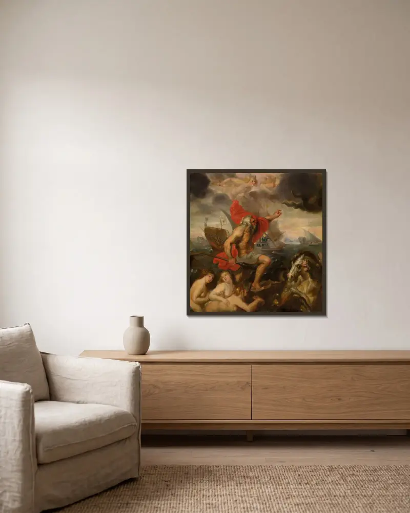 Quos Ego, Peter Paul Rubens w ramie na ścianie