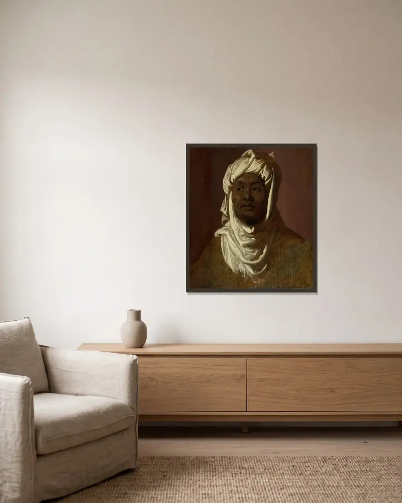 Studie pro Baltazara, Peter Paul Rubens v rámu na stěně