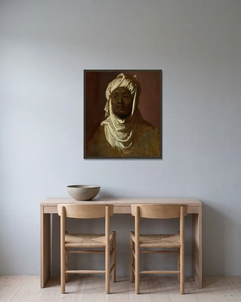 Studie pro Baltazara, Peter Paul Rubens v rámu na stěně