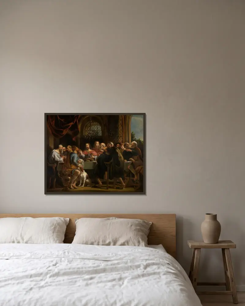 Poslední večeře, Peter Paul Rubens v rámu na stěně