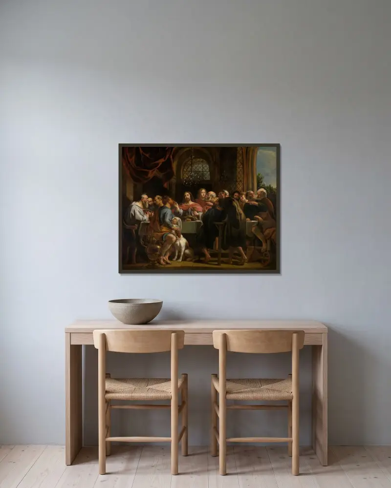 Poslední večeře, Peter Paul Rubens v rámu na stěně
