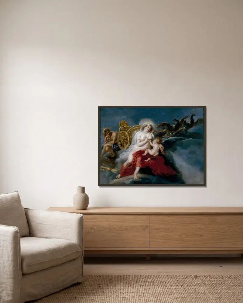 Narodziny Drogi Mlecznej, Peter Paul Rubens w ramie na ścianie