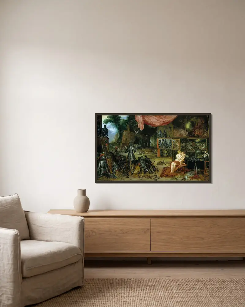 Dotyk, Peter Paul Rubens v rámu na stěně