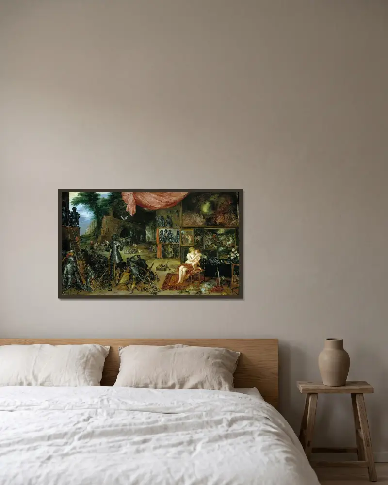 Dotyk, Peter Paul Rubens v rámu na stěně