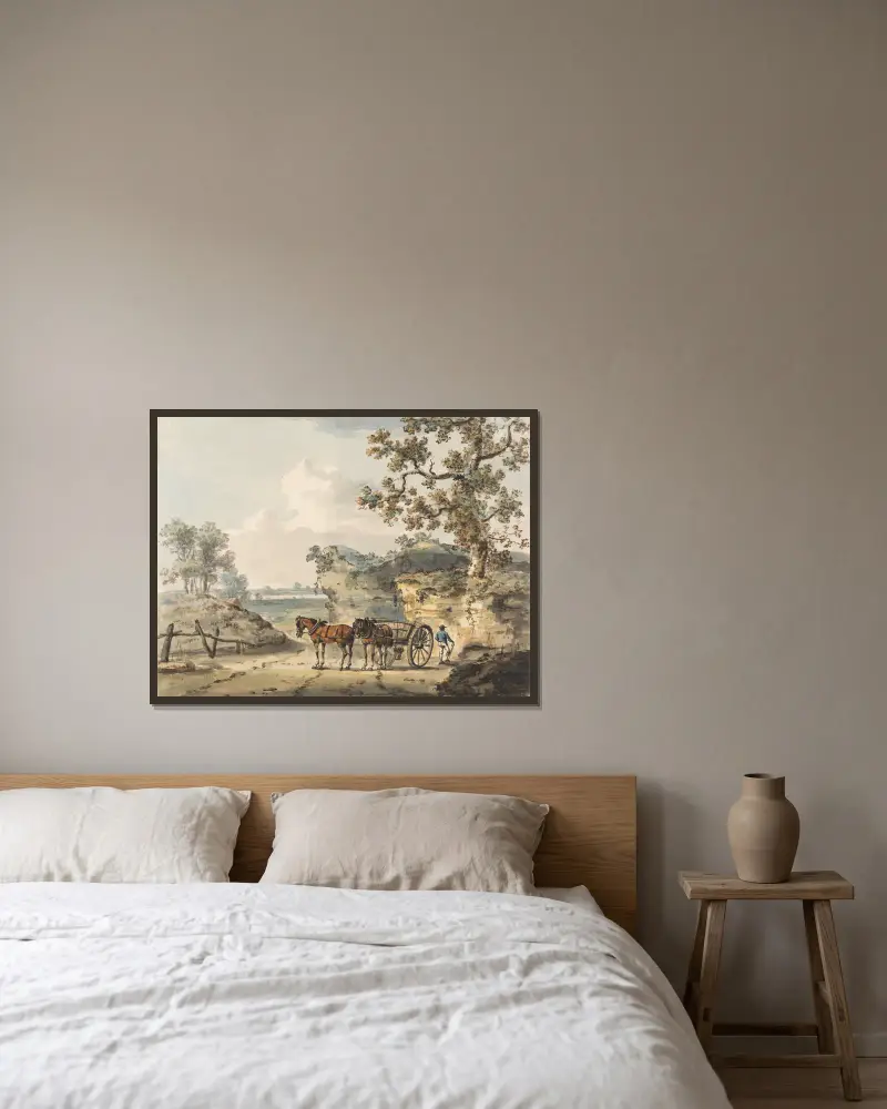 Pískový důl, Paul Sandby v rámu na stěně