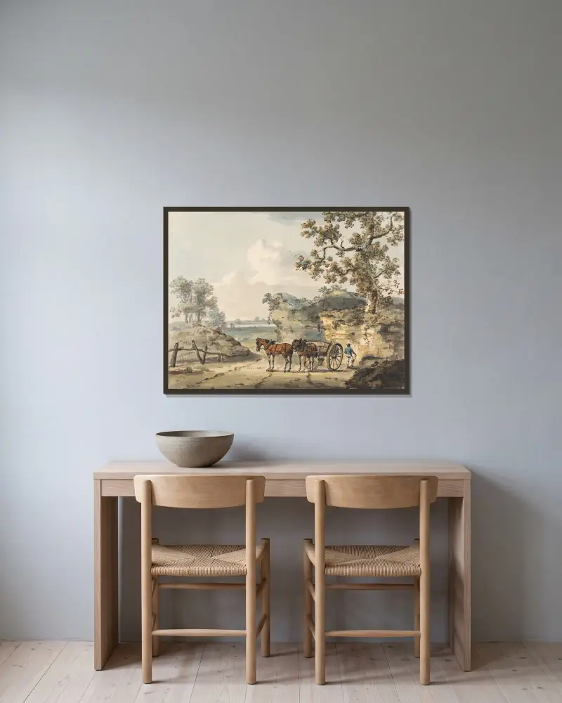Pískový důl, Paul Sandby v rámu na stěně