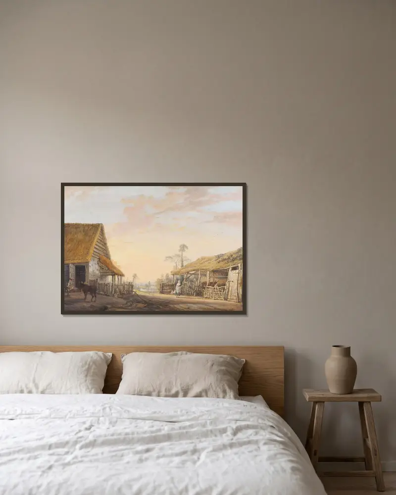 Odpoledne, Paul Sandby v rámu na stěně
