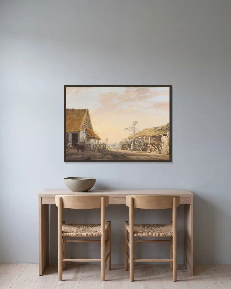 Odpoledne, Paul Sandby v rámu na stěně