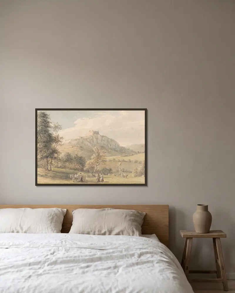 Zamek Carreg Cennen, Paul Sandby w ramie na ścianie