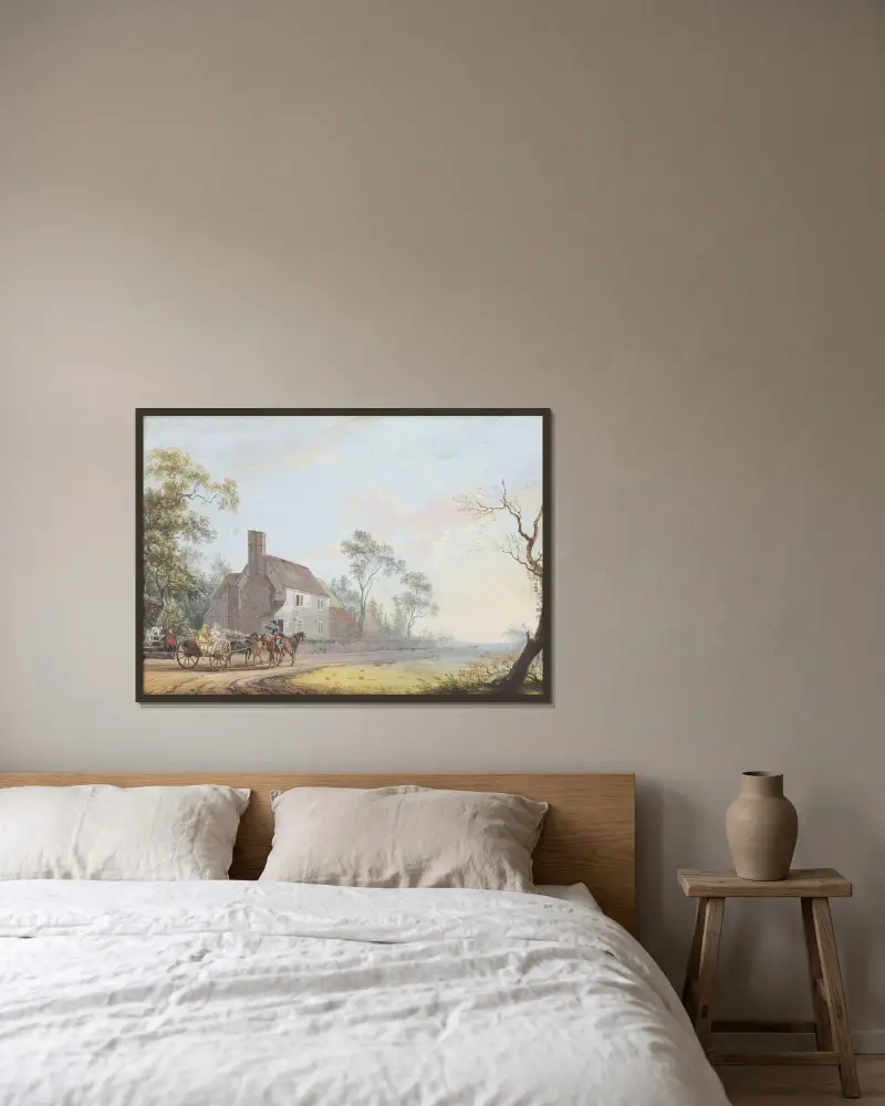 Poranek, Paul Sandby w ramie na ścianie