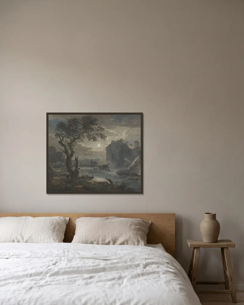 Muzyka w świetle księżyca, Paul Sandby w ramie na ścianie